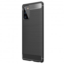 „Carbon“ kieto silikono (TPU) dėklas - juodas (Galaxy Note 20)