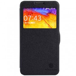 „Nillkin“ Fresh atverčiamas dėklas - juodas (Galaxy Note 3 Neo)
