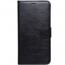 „Litchi“ atverčiamas dėklas - juodas (Galaxy Note 4)