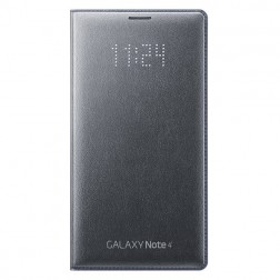„Samsung“ LED Flip Cover atverčiamas dėklas - juodas (Galaxy Note 4)
