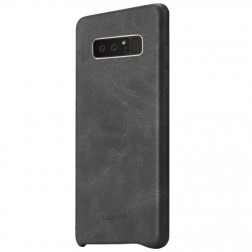 „USAMS“ Slim Leather dėklas - juodas (Galaxy Note 8)