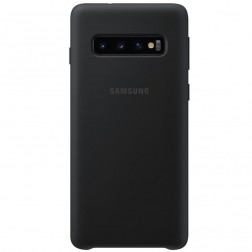 „Samsung“ Silicone Cover dėklas - juodas (Galaxy S10)