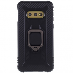 „Mozhi“ Kickstand sustiprintos apsaugos dėklas - juodas (Galaxy S10e)