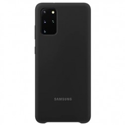 „Samsung“ Silicone Cover dėklas - juodas (Galaxy S20+)