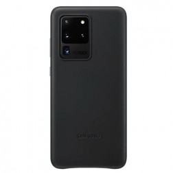 „Samsung“ Leather Cover dėklas - juodas (Galaxy S20 Ultra)