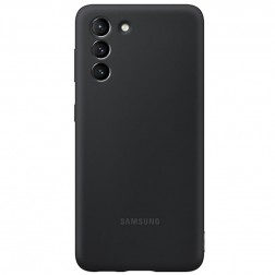 „Samsung“ Silicone Cover dėklas - juodas (Galaxy S21)