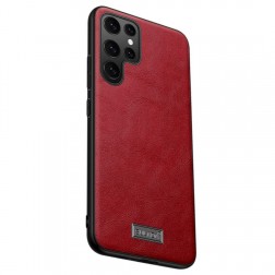 „Sulada“ Leather dėklas - raudonas (Galaxy S22 Ultra 5G)