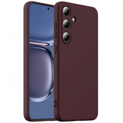 „Shell“ MagSafe kieto silikono (TPU) dėklas - bordo (Galaxy S25+)