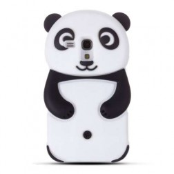 Žaismingas silikoninis dėklas - panda (Galaxy S3 mini)