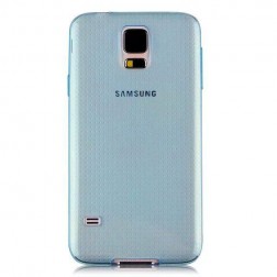 Ploniausias TPU skaidrus dėklas - mėlynas (Galaxy S5 / S5 Neo)
