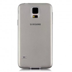 Ploniausias TPU skaidrus dėklas - pilkas (Galaxy S5 / S5 Neo)