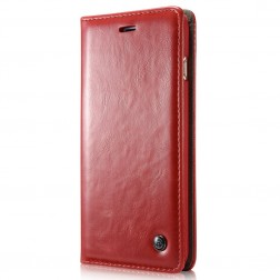 „CaseMe“ solidus atverčiamas dėklas - raudonas (Galaxy S5 mini)