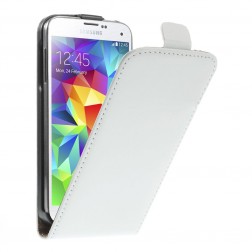 Klasikinis atverčiamas dėklas - baltas (Galaxy S5 mini)