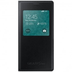 „Samsung“ S View Cover atverčiamas dėklas - juodas (Galaxy S5 mini)