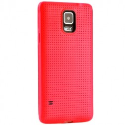„Dots“ kieto silikono (TPU) dėklas - raudonas (Galaxy S5 / S5 Neo)