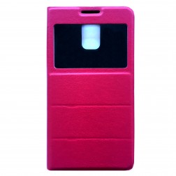 „Fashion“ atverčiamas odinis dėklas - rožinis (Galaxy S5 / S5 Neo)
