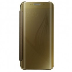 Plastikinis atverčiamas dėklas - auksinis (Galaxy S6)