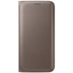 „Samsung“ Flip Wallet atverčiamas dėklas - auksinis (Galaxy S6 Edge)