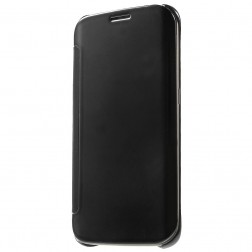 Plastikinis atverčiamas dėklas - juodas (Galaxy S6 Edge)