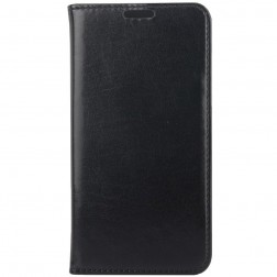 Solidus atverčiamas odinis dėklas - juodas (Galaxy S6)
