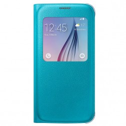 „Samsung“ S View Cover atverčiamas dėklas - šviesiai mėlynas (Galaxy S6)