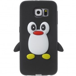Žaismingas silikoninis dėklas - pingvinas (Galaxy S6)
