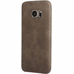 „USAMS“ Slim Leather dėklas - rudas (Galaxy S7)
