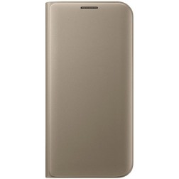 „Samsung“ Flip Wallet Cover atverčiamas dėklas - auksinis (Galaxy S7 Edge)