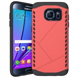 Sustiprintos apsaugos dėklas - raudonas (Galaxy S7 edge)