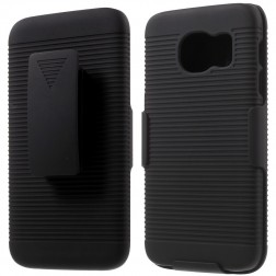 Plastikinis dėklas prie diržo - juodas (Galaxy S7)