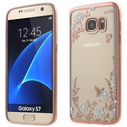 „Nature“ silikoninis skaidrus dėklas, rožinis (Galaxy S7)