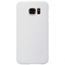 „Nillkin“ Frosted Shield dėklas - baltas + apsauginė ekrano plėvelė (Galaxy S7)