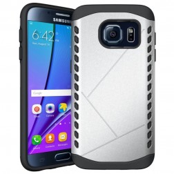 Sustiprintos apsaugos dėklas - sidabrinis (Galaxy S7)