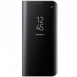 „Samsung“ Clear View Standing Cover atverčiamas dėklas - juodas (Galaxy S8)