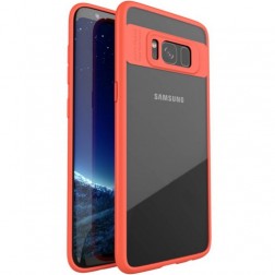 „IPAKY“ Frame dėklas - skaidrus / raudonas (Galaxy S8)