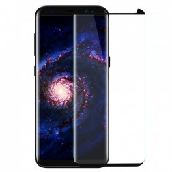 „PDGD 3D“ 9H Tempered Glass pilnai dengiantis apsauginis ekrano stiklas 0.2 mm - juodas (Galaxy S8+)