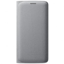 „Samsung“ Flip Wallet Cover atverčiamas dėklas - sidabrinis (Galaxy S6 Edge)