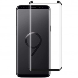 „RRH“ 3D Tempered Glass pilnai dengiantis apsauginis ekrano stiklas - juodas (Galaxy S9)
