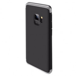 Thin Fit 360“ plastikinis dėklas - juodas / sidabrinis (Galaxy S9)