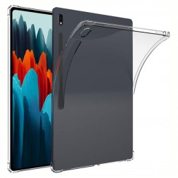 Kieto silikono (TPU) dėklas - skaidrus (Galaxy Tab S7 FE 12.4" / S7+ 12.4" / S8+ 12.4")