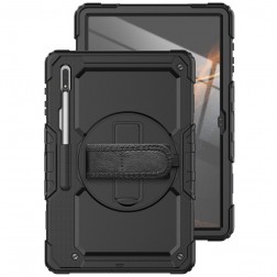 Sustiprintos apsaugos (360°) dėklas - juodas (Galaxy Tab S8 Ultra 14.6)