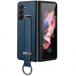 „Sulada“ Leather Kickstand dėklas - mėlynas (Galaxy Fold6)