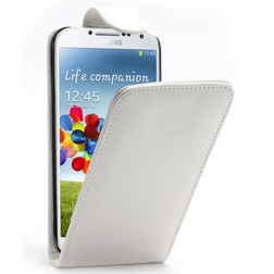 Klasikinis atverčiamas dėklas - baltas (Galaxy S4)
