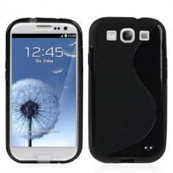 Silikoninis dėklas - juodas (Galaxy S3)