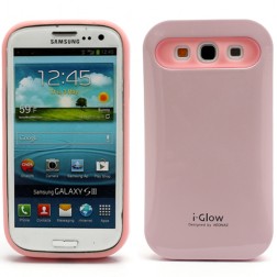 „i-Glow“ dėklas - rožinis (Galaxy S3)