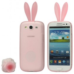 „Rabito“ silikoninis dėklas - rožinis (Galaxy S3)