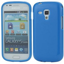 Silikoninis dėklas - mėlynas (Galaxy S Duos / Trend)