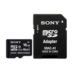 „Sony“ MicroSD atminties kortelė - 16 Gb (10 Klasė) + SD adapteris