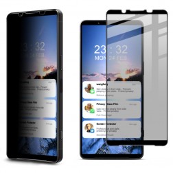 „Imak“ Tempered Glass juodas apsauginis ekrano stiklas 0.26 mm - privatumo (Xperia 1 VI)
