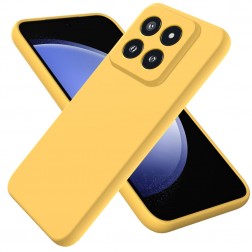 „Shell“ kieto silikono (TPU) dėklas - geltonas (Xiaomi 14 Pro)